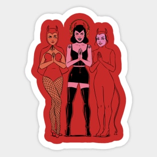 Hotties from hell Sticker